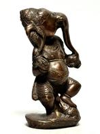 Zware Ganesha-beeld 800 g - Brons - India - ongeveer 1950, Antiek en Kunst