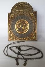 Wandklok - Hout, Messing - 1960-1970, Antiek en Kunst, Antiek | Klokken