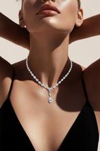 Halsketting - 14 karaat Witgoud - 37.15ct. tw. Diamant, Handtassen en Accessoires, Nieuw