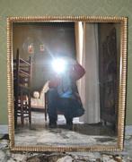 Spiegel - Eik - Gouden lijst zilveren, Antiek en Kunst