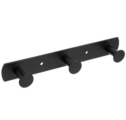 Differnz kapstok 3 haken rvs mat zwart, Huis en Inrichting, Woonaccessoires | Kapstokken, Nieuw, Overige materialen