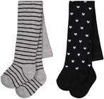 HEMA Baby Kousenbroeks Met Katoen - 2 Stuks Zwart