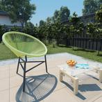 vidaXL Tuinstoel Acapulco poly rattan groen, Tuin en Terras, Verzenden, Nieuw