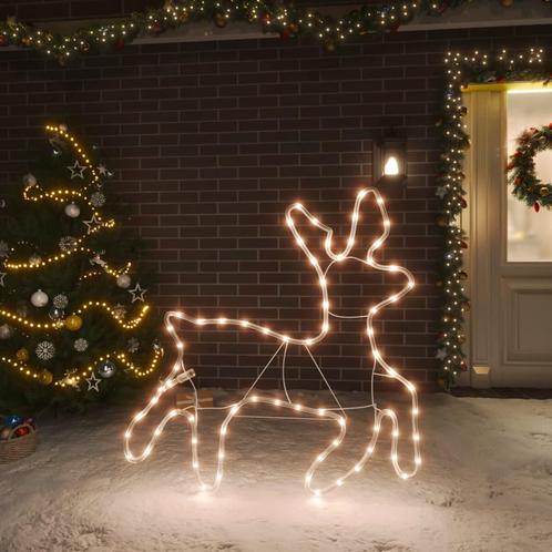 vidaXL Figure de renne de Noël avec 72 LED Blanc chaud, Diversen, Kerst, Verzenden