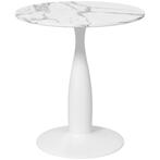 Ronde Eettafel, Gepoedercoat Staal, MDF Met Melamine, Antisl, Huis en Inrichting, Tafels | Eettafels, Verzenden, Nieuw