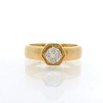 Ring - 18 karaat Geel goud - 0.35ct. tw. Diamant, Handtassen en Accessoires, Ringen, Nieuw