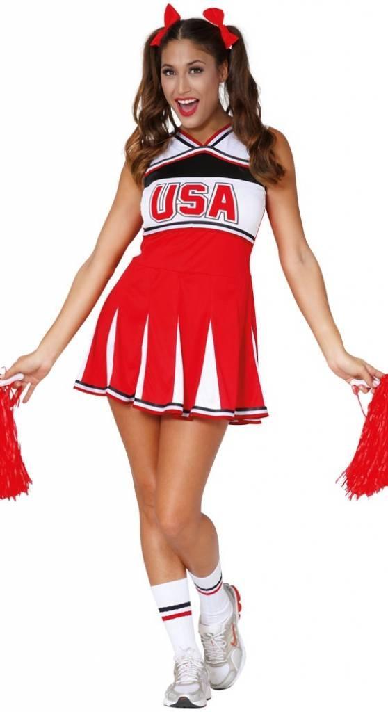 Cheerleader Pak Usa, Kleding | Dames, Carnavalskleding en Feestkleding, Nieuw, Verzenden