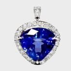 Zonder Minimumprijs - Hanger - 14 karaat Witgoud, 3,45 ct