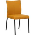 Set van 4 Leren eetkamerstoelen Basic - Toledo Leem, Ophalen of Verzenden, Nieuw, Leer, Eén