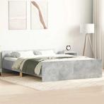 vidaXL Bedframe met hoofd- en voeteneinde betongrijs 150x200, Verzenden, Nieuw