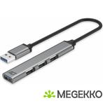 ACT USB-A hub. 3x USB-A 2.0 en 1x USB-A 3.0, Computers en Software, Verzenden, Nieuw