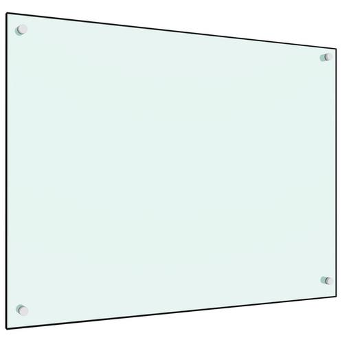 vidaXL Spatscherm keuken 80x60 cm gehard glas wit, Antiek en Kunst, Antiek | Keukengerei, Verzenden