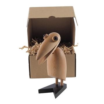 Houten pop Klemvogel naturel, Verzenden