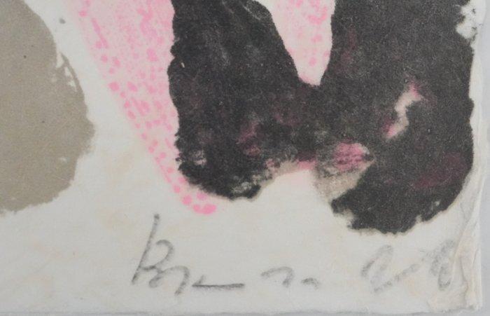 Bram vn Velde (1895-1981) - Composition en rose, Antiquités & Art, Antiquités | Autres Antiquités