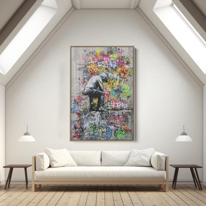 Dine Chanima (XX-XXI) - (XXL) Giant Street Strokes Story, Antiquités & Art, Art | Peinture | Moderne