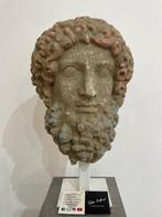 Replica van een oude Griek Terracotta terracotta hoofd van, Antiek en Kunst