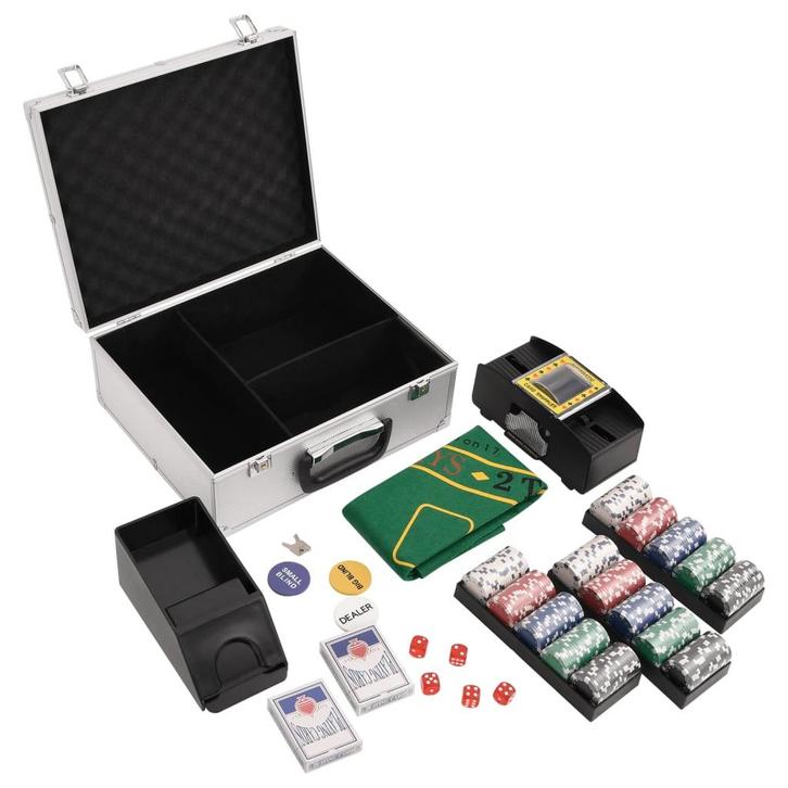 vidaXL 300-delige Pokerset 11,5 g, Hobby en Vrije tijd, Gezelschapsspellen | Kaartspellen, Nieuw, Verzenden
