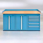 Datona Werkbank PRO bamboe - 2 opbergkasten en ladenkast -, Doe-het-zelf en Bouw, Ophalen of Verzenden, Nieuw