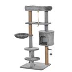 TRUUSK Krabpaal van Hout 120 cm Hoog - Mand en Kattenhol - S, Verzenden, Nieuw