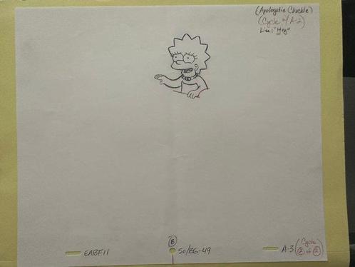 Matt Groening Studio - 6 Original drawing - The Simpsons, Cd's en Dvd's, Dvd's | Tekenfilms en Animatie