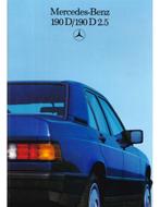 1985 MERCEDES BENZ 190D BROCHURE NEDERLANDS