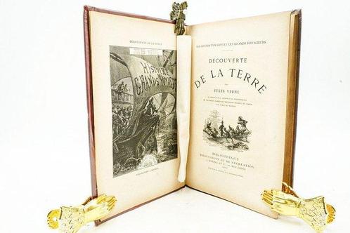 Jules Verne - Découverte de la terre - 1880, Antiek en Kunst, Antiek | Boeken en Manuscripten