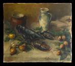 Alfred T. Bastien (1873-1955) - Nature morte au homard, Antiek en Kunst