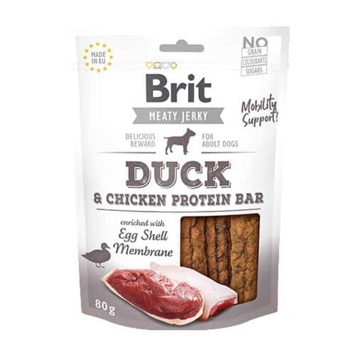 Brit jerky - duck protein bar 80g, Dieren en Toebehoren, Honden-accessoires, Nieuw