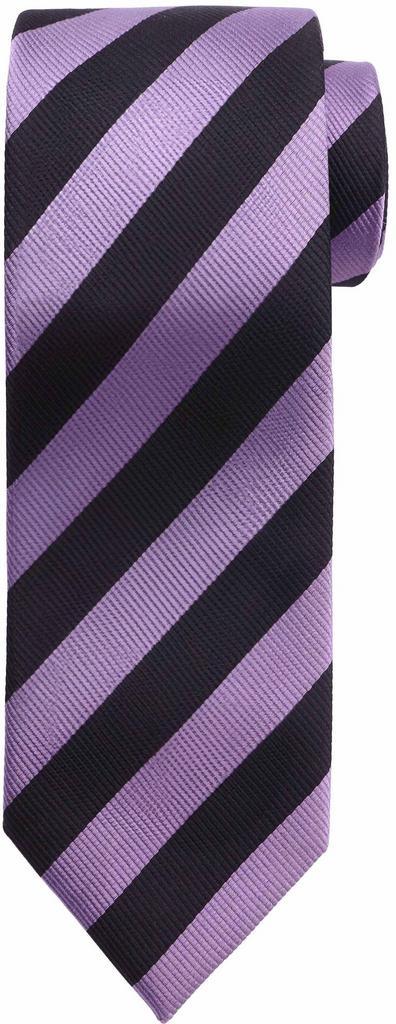 Stropdas Zijde Lila - Zwart Streep FD19 maat  Heren, Kleding | Heren, Stropdassen, Paars, Nieuw, Verzenden