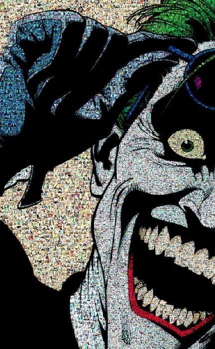 David Law - The Joker - Origine - Format XL 60x60, Antiek en Kunst, Kunst | Designobjecten