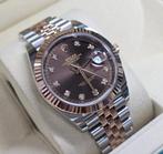 Rolex - Datejust 41 Chocolate Diamond Dial - 126331 -, Handtassen en Accessoires, Horloges | Heren, Nieuw