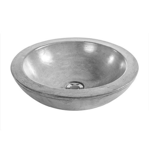 Waskom Opbouw Salenzi Beton 41,5x12 cm Rond Mat Grijs OUTLET, Doe-het-zelf en Bouw, Sanitair, Overige typen, Nieuw, Ophalen of Verzenden