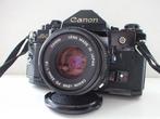 Canon A-1 black + FD 1,8/50mm Single lens reflex camera, Audio, Tv en Foto, Nieuw