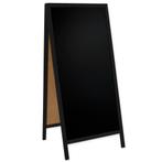Krijtstoepbord | CLASSIC | Hout | Zwart | 720x450x1560(h)mm, Verzenden, Nieuw in verpakking
