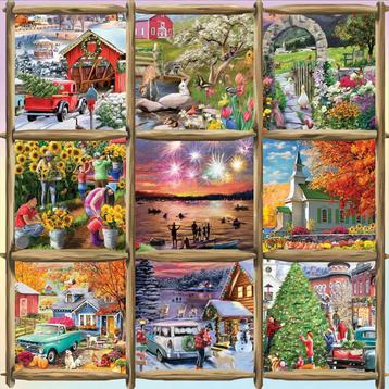 Alipson Puzzle - Seizoenen Legpuzzel 1000 Stuks - Puzzelplez beschikbaar voor biedingen