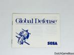 Sega Master System - Global Defense - Manual, Auto diversen, Handleidingen en Instructieboekjes, Verzenden