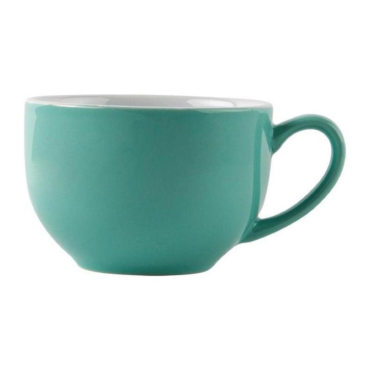 Cappuccinokopjes | CAFÉ | Keramiek | Aqua | 34cl | 12 Stuks, Zakelijke goederen, Horeca | Keukenapparatuur, Nieuw in verpakking