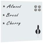 vidaXL Magneetbord voor aan de wand 40x40 cm glas, Verzenden, Nieuw in verpakking