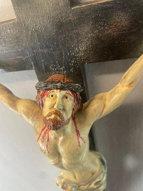 Style baroque Crucifix - Tilleul - 1800-1850 - Jesus Kreuz, Antiek en Kunst, Kunst | Niet-Westerse kunst