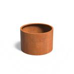 Cortenstaal plantenbak Ø120x80cm - Zonder bodem, 100 cm of meer, Rond, Nieuw, Metaal