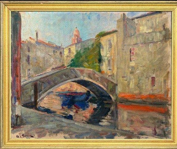 Attilio Doria (1908-1985) - Calle Veneziane, Antiek en Kunst, Kunst | Schilderijen | Klassiek