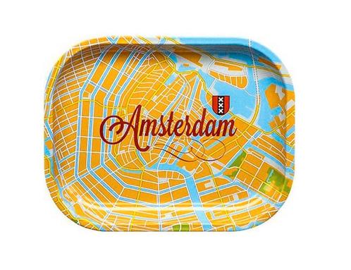 Rolling Tray - Amsterdam Map, Verzamelen, Rookartikelen, Aanstekers en Luciferdoosjes, Nieuw, Verzenden