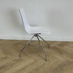 scab Zebra design stoel, draaistoel,  Wit - chroom, Gebruikt, Eén