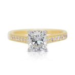 Bague - 18 carats Or jaune -  1.36ct. tw. Diamant