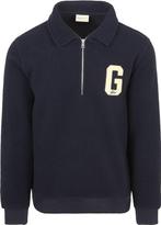 Gant Halfzip Trui Fleece Navy maat Maat 52/54 (L) Heren, Kleding | Heren, Maat 52/54 (L), GANT, Nieuw, Verzenden
