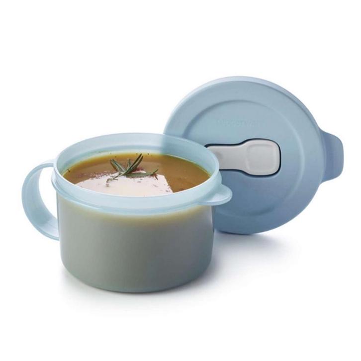 Tupperware CrystalWave Soepkom Lichtblauw, Huis en Inrichting, Keuken | Tupperware, Nieuw, Verzenden