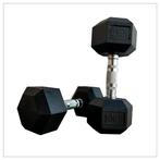 Hexagon dumbbellset - 2,5 kg t/m 10 kg, Sport en Fitness, Fitnessmaterialen, Nieuw, Verzenden, Armen