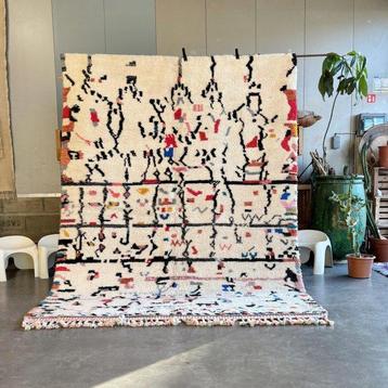 Berber, Marokkaans Moderne Beni Ourain Wol Tapijt 210x300 cm, Nieuw