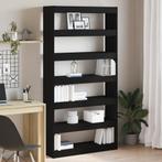 vidaXL Boekenkast/Kamerverdeler Zwart Eiken 100x30x198 cm, Verzenden, Nieuw