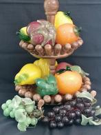Fruitmand - Muranohout en glas, Antiek en Kunst